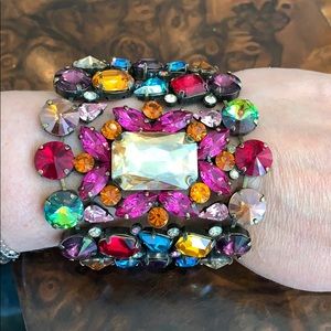 Jewelled cuff by Rebekah Price
